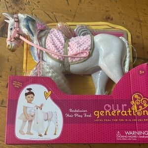 Andalusian Hair Play Foal - White and Pink